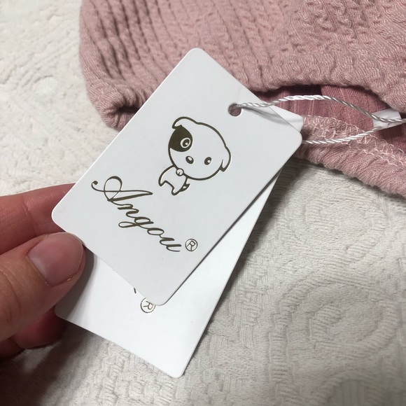 Mauve Pink Baby Romper Bubble with Rabbit Ear Bonnet - Picture 4 of 5